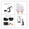 Lavish LED Cosmetic Makeup Mirror 360 Degrees Rotating ABS Plastic Frame 22 LED Lights [1-Unit, White]