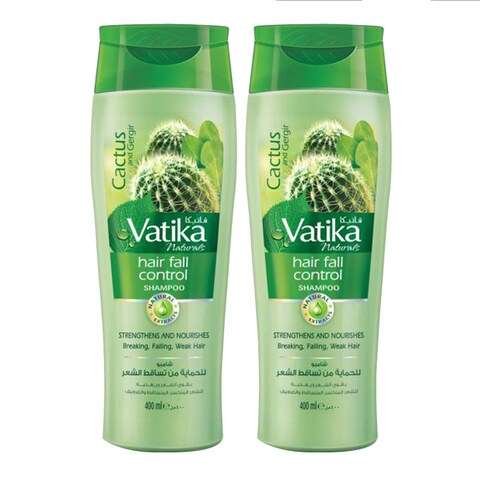 Buy Vatika shampoo hair fall control 2 x 4 00 ml in Saudi Arabia