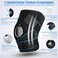 Fitto Knee Sleeves, Meniscus Ligament Pads, Lateral Stabilizers, Adjustable Compression, Arthritis Running Basketball Gym, Blue