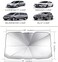 Geronmine Car Windshield Sun Shade Umbrella, Foldable Car Umbrella Sunshade Cover Protect Vehicle From UV Sun And Heat, 57'' X 31'', Fit Most Vehicles