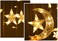 Crescent Moon Star Curtain LED Fairy Lights Ramadan D&eacute;cor 2.5M