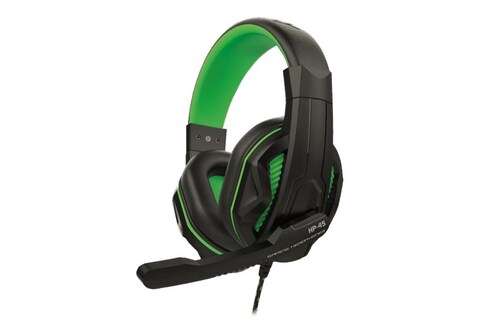 STEELPLAY - Wired Stereo Headset for PS5 / PS4 - BLACK/GREEN   HP45 (JVAXBSX00002)