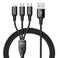 mpBLBERRI BLB-U301 3 IN 1 Data Cable, Black