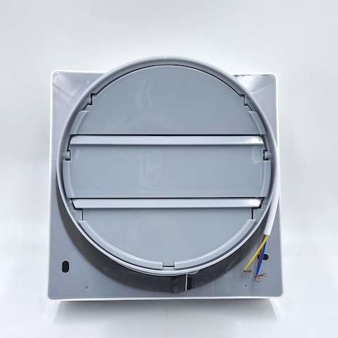 KHALEEGIA K-F8 8-Inch Square Ventilating Fan Auto Single Shutter Glass Block Window Panel
