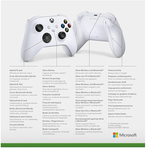 Microsoft Xbox Series X, S Controller White (UAE Version)