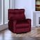 In House Velvet Rocking &amp; Rotating Recliner Chair - Burgundy - AB011