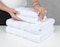 Safi Plus Luxury Hotel Quality 100% Turkish Genuine Cotton Towel Set, 2 Bath Towels 2 Hand Towels 2 Washcloths Super Soft Absorbent Towels for Bathroom &amp;amp; Kitchen Shower - Bright White