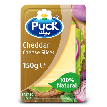 Puck Cheddar Slices 150GR