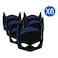 Batman Rogue Rage Themed Die-Cut Paper Masks Black/Blue 6 PCS