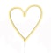 Neon Warm White Heart-Shaped LED Light 38x29.5cm