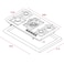 Teka EFX 90.1 5G AI AL DR LEFT Gas hob with 5 high efficiency burners in 90 cm of natural gas