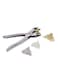 Generic Multi-Functional Hole Puncher Silver/Black/Yellow 21x8centimeter
