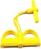 ULTIMAX Pedal Resistance 4-Tube Pull Rope with Foot Pedal Yoga Rally Strap Elastic Pull Rope Fitness Equipment for Abdomen, Leg, Arm Stretching Slimming Training-Yellow