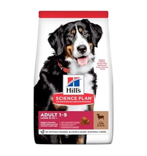 Hills Science Plan Adult Large Breed With Lamb &amp; Rice Dog Food Dry 14 Kg