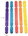 Generic 100 Pcs Natural Serrate Colored Wood Craft Sticks