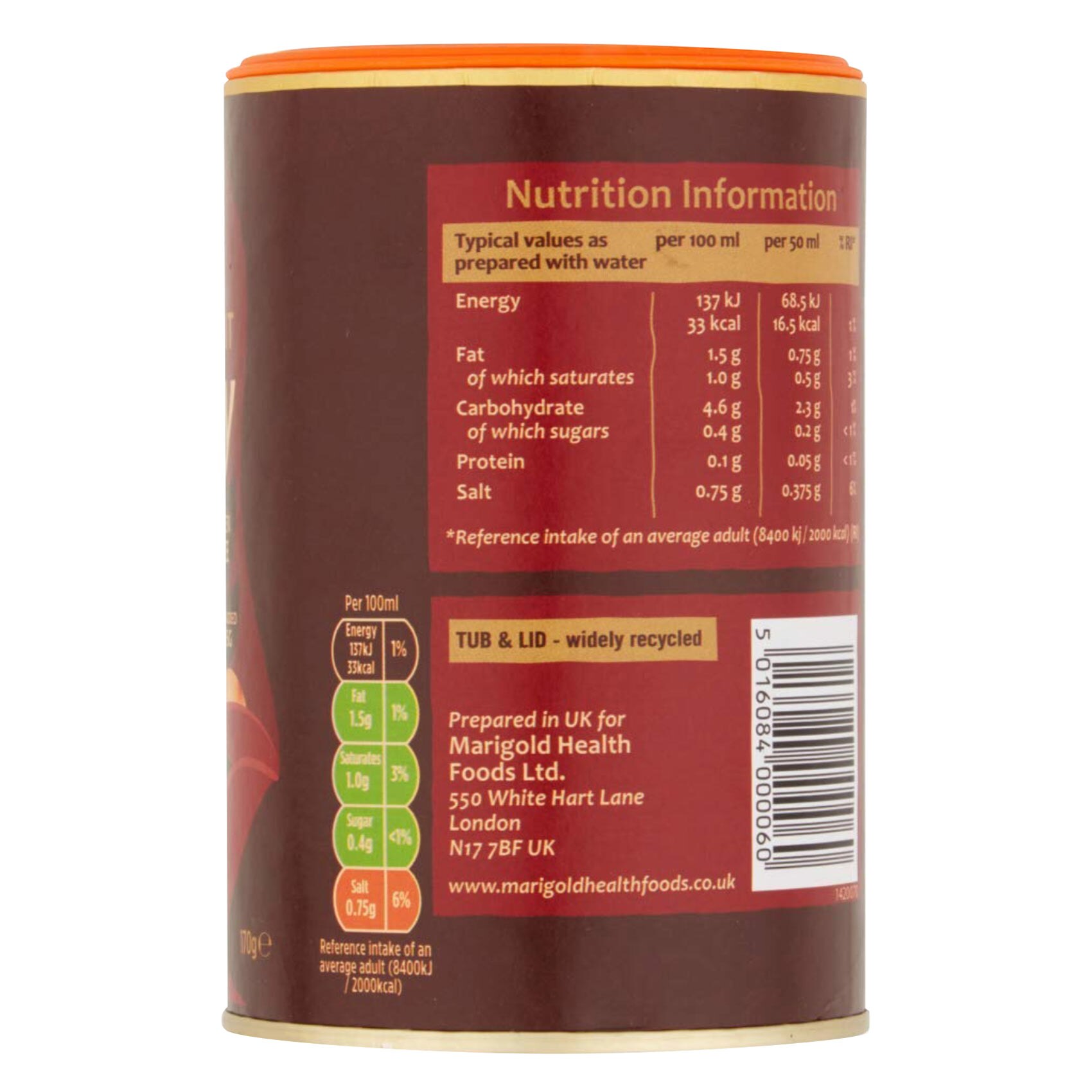 Marigold Health Food Gluten Free Gravy Granules 170 Gram product thumbnail 5
