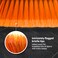 Kress Kleen Dust Pan Brush Set 'Snap-On' - Trooper (Orange)