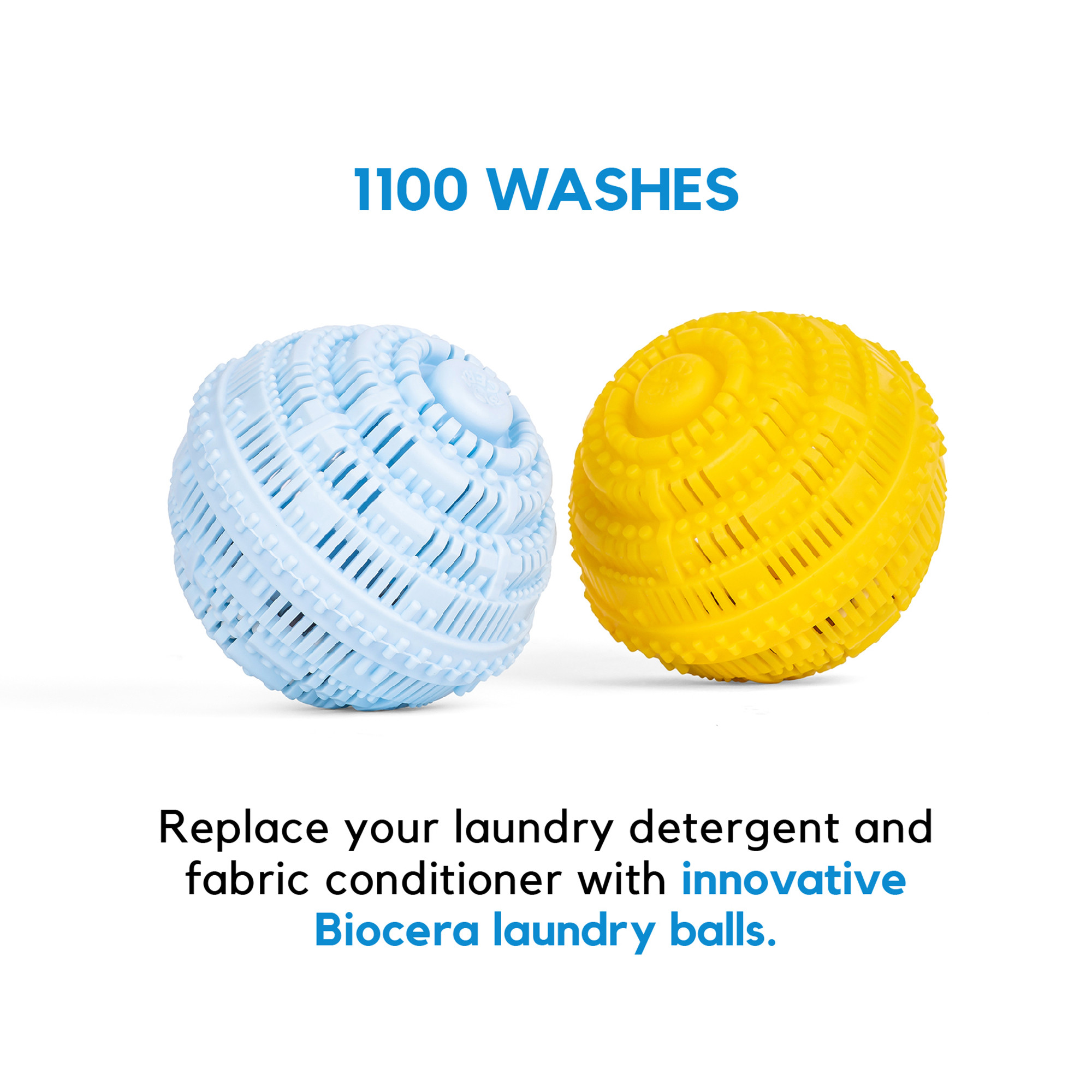 Biocera LAUNDRY BALLS &ndash; Make your laundry SAFE and GREEN.1100 washes, 3 years of daily eco laundry experience. No phosphates, parabens, SLS/SLES.