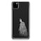 Loud Universe - Classic Batman Black Batman Minimal IPhone 11 Cover With Transparent Edges