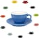 Coffee Cup With Saucer matt Blue 200ml