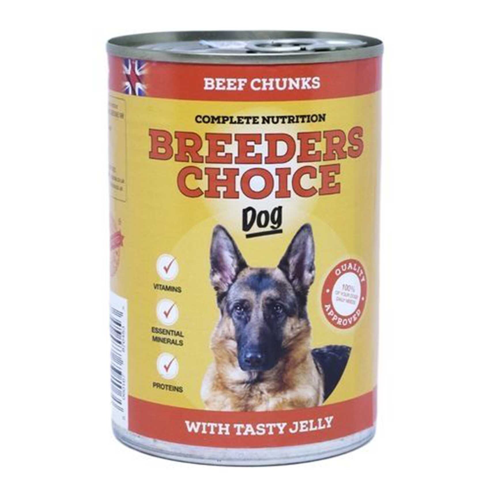 Buy Breeders Choice Beef Chunks With Jelly Dog Food 400g Online