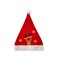 Merry Christmas Santa Hat 40cm 1pc Assorted