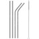 Stainless Steel Straws, Reusable Metal Drinking Straws for Smoothies, Milkshakes, Beverages and more. Set of 5 including 1 Cleaning Brush.