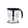 AFRA Electric Chopper, 500W 1.7 L, Stainless Steel Blades, G-MARK, ESMA, ROHS, And CB Certified Black/Clear,AF-500CHBK, With 2 Years Warranty