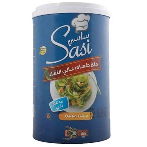 Sasi Fine Table Salt Iodized Plastic Can 700 Gram