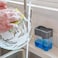 Generic 2-In-1 Soap Pump Dispenser And Sponge Holder - Sponge Rack For Kitchen Sink Dish Washing Soap Dispenser 13 Ounces (Gray)