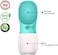 Innovative Dog Water Bottle, Leak Proof Portable Puppy Water Dispenser with Drinking Feeder for Pets Outdoor Walking, Hiking, Travel, Food Grade Plastic (350ML Blue)