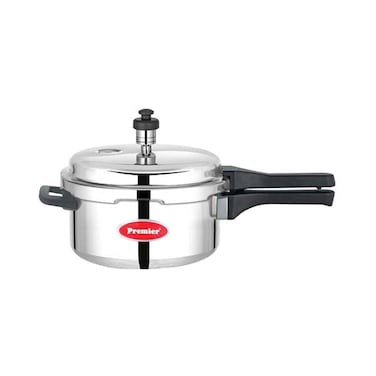 Premier Aluminum Pressure Cooker Silver 2 Liters