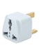 Generic 3 Pin Universal Adapter Plug White/Yellow