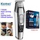 KEMEI Men's LCD Display Baldheaded Hair Clipper Professional Beard Hair Trimmer Tools Wireless Electric Haircut Cutter Machine Rechargeable Edger,Cordless and USB Rechargeable