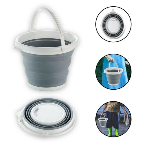 Aiwanto 10L Foldable Bucket Collapsible Water Bucket Cloth Storage Box Bathroom Bucket Cleaning Home Bucket  Car Wash Bucket  Basket
