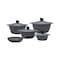 Master Granit Cooking Set - 11 Pieces - Grey