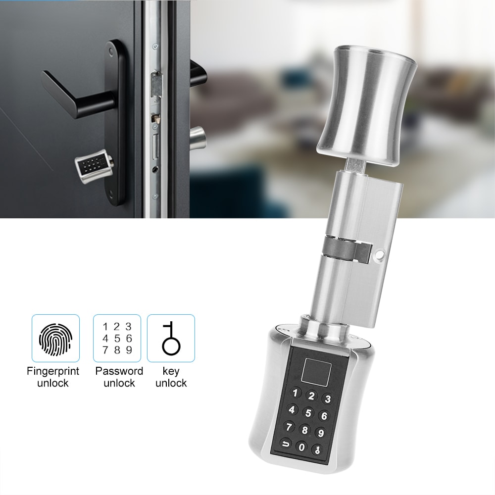 Buy Generic-Smart Cylinder Lock Intelligent Biometric Fingerprint ...