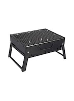 Buy Generic Portable Bbq Charcoal Grill Black 13.77X10.75X2.45Inch in UAE