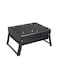 Generic Portable Bbq Charcoal Grill Black 13.77X10.75X2.45Inch