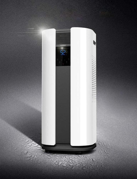 Milton 35 Liters Electric Compressor Dehumidifier &amp; Air Purifier With Adjustable Humidistat &amp; Auto Restart White Colour Model - EL21035E - 1 Years Full Warranty.