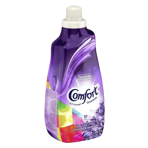 Comfort Concentrated Fabric Softener,  Lavender &amp; Magnolia, for long lasting fragrance,  1.5L