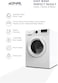 7KG Front Load Washing Machine 2024 Model With BLDC Inverter Motor 10 Year Warranty 1200 RPM 16 Program Fully Automatic Washer With Digital Control-LED Display Knob and Button Control Multiple Temp