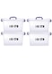 HIWARE Plastic Storage Box With Lid 10 LTR Semi Clear 4 Pcs Set   For Clothes, Toys, Books, Snacks, Shoes and Grocery Storage Box. (10 LTR)&hellip;