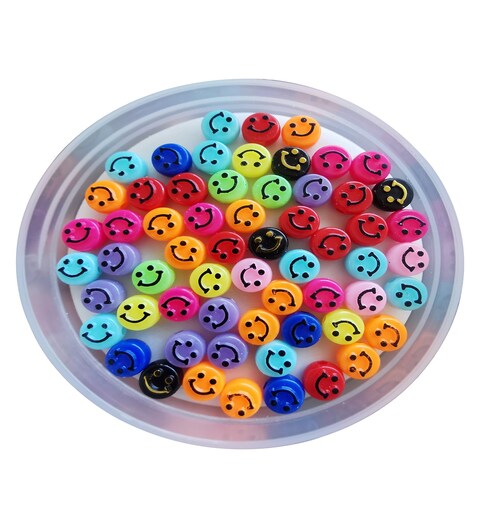 Colorful Round Beads for DIY Jewelry Making, Bracelet Earring Necklace DIY Craft Supplies Hair Accessories ( 250 Pcs)