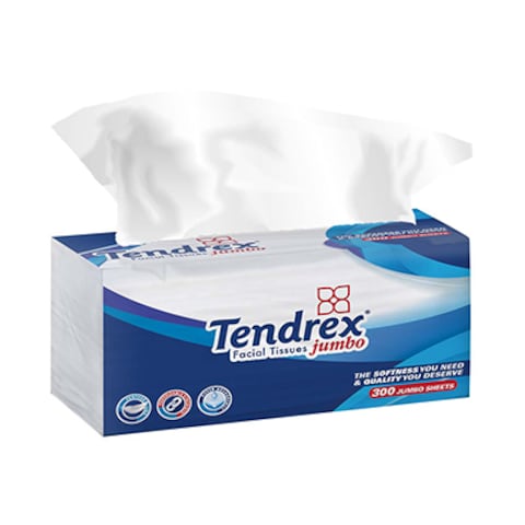 Tendrex Jambo Facial Tissue 300 Count