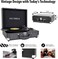 Victrola Journey Vintage Bluetooth Suitcase Vinyl Record Player Portable 3-Speed LP Turntable with Built-in Stereo Speakers Aux-In RCA Out Elegant Color (Black)