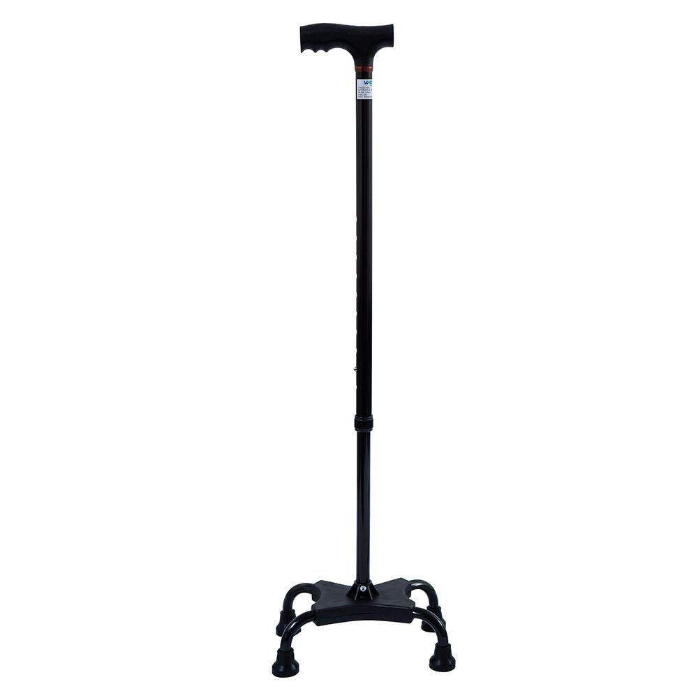 Saudi Arabia product data sample: Wolaid Aluminum Quad 4-Legged Walking Stick Jl924L