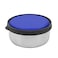 RAJ STEEL STORAGE BOWL WITH BLUE PLASTIC LID -12 CM