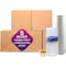 Generic Recyclable Corrugated Cardboard Boxes, Brown Carton Packaging 5 Box With Bubble Wrap, Stretch Roll &amp; Tape Bundle Offer Packing Set Of 8 Items, 58x58x78 cm