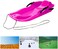 Outdoor Sports Plastic Skiing Boards Sand Board Snowboard With Rope For Double People,Sand Snow Sleds for Kids and Adult (Pink)